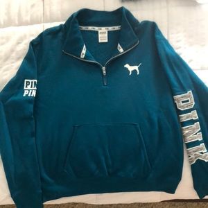 PINK quarter zip sweatshirt